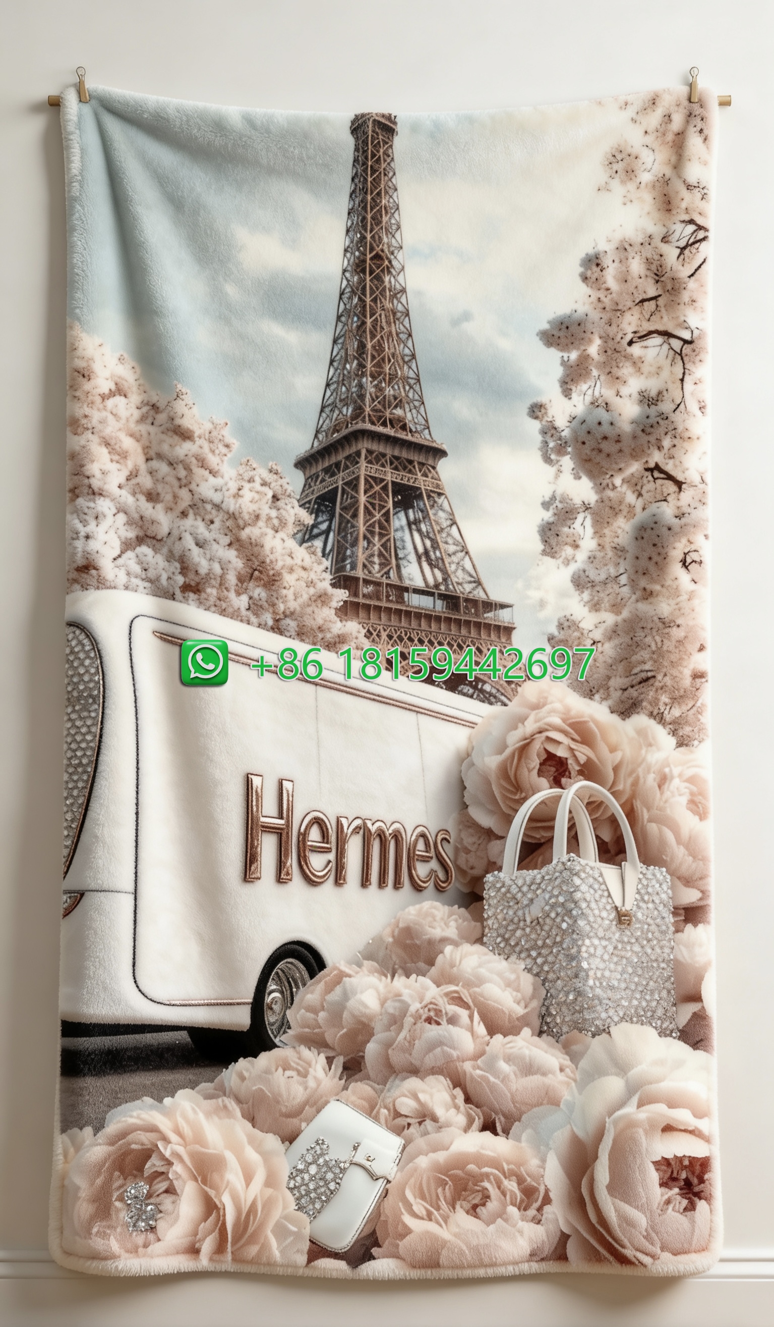 Hermes Throw Blankets